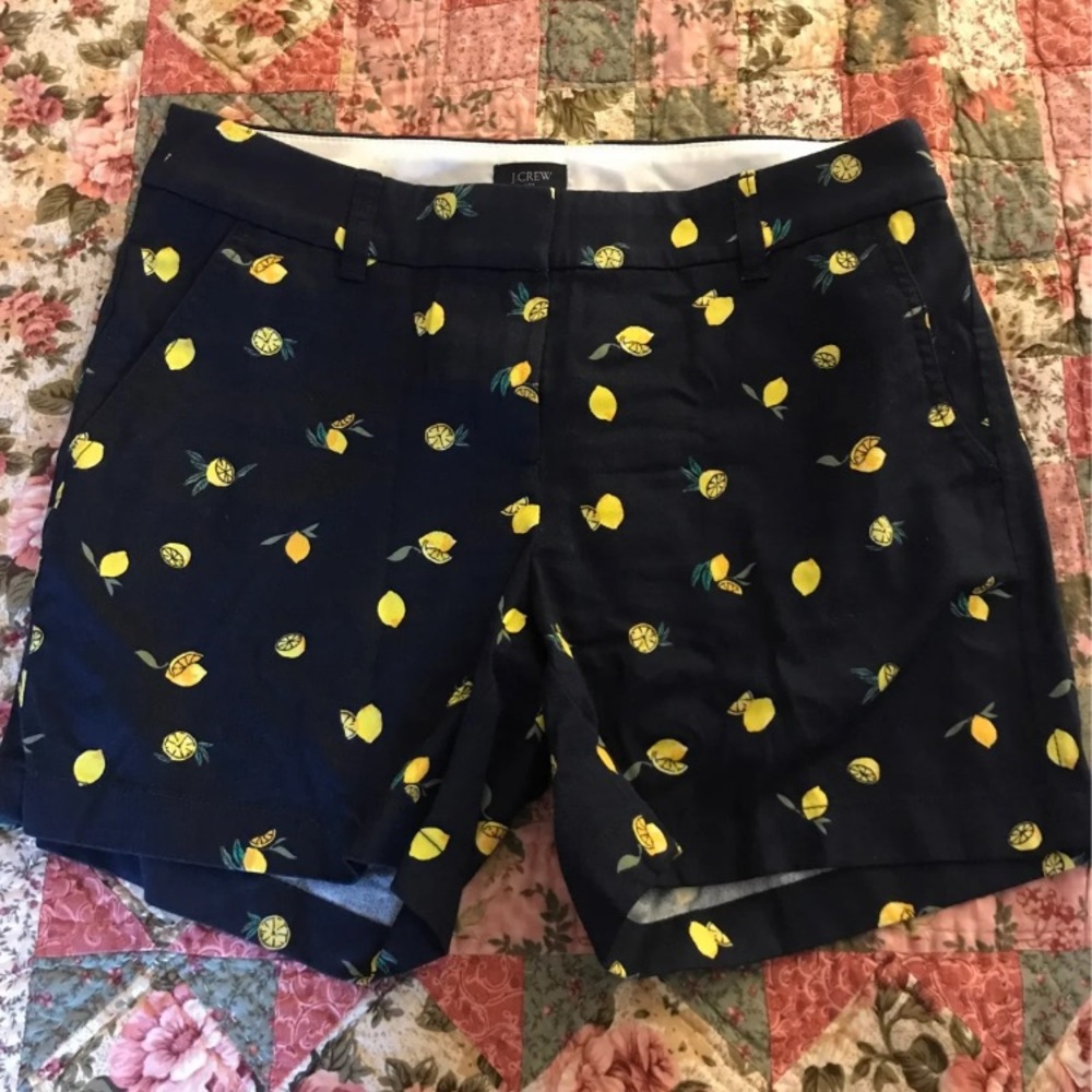 JCrew lemon chino shorts